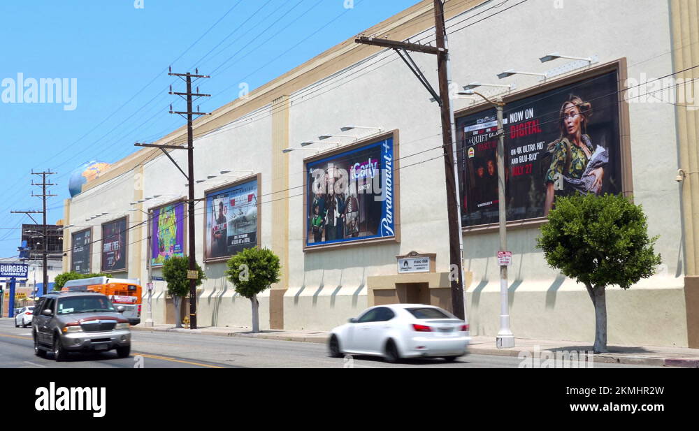 Billboards at Paramount Pictures Movie Studios in Los Angeles