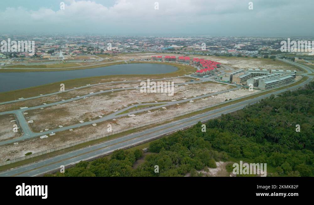 Lekki, Lagos Nigeria July 2 2021 panoramic view of Julius Berger
