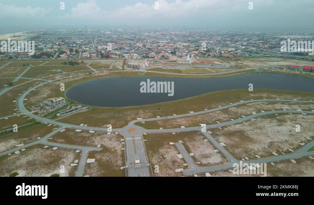 Lekki, Lagos Nigeria July 2 2021 panoramic view of Julius Berger