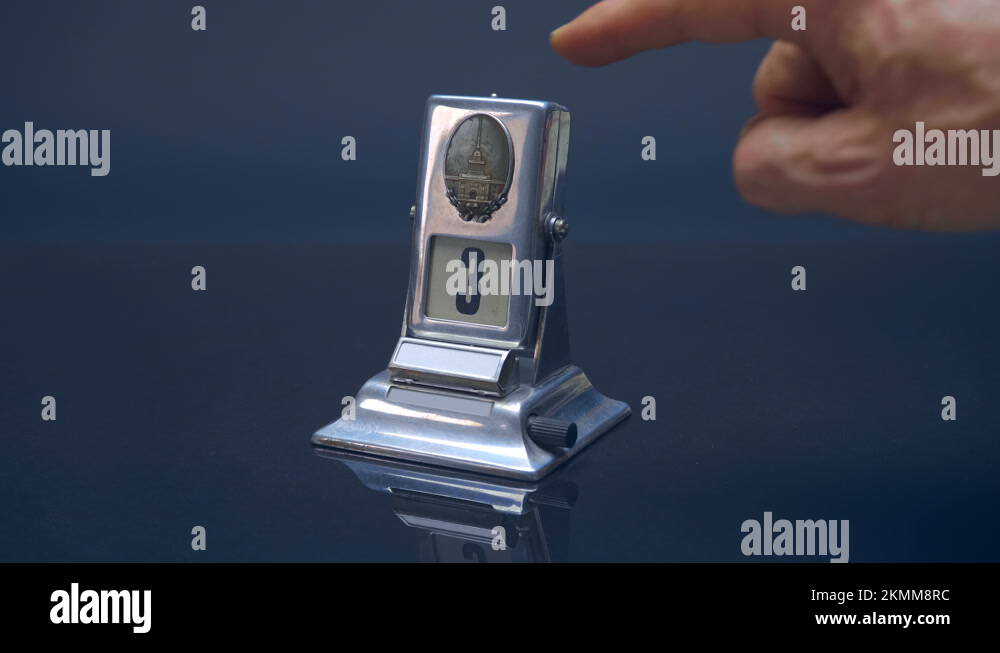Vintage metallic calendar Stock Videos & Footage HD and 4K Video