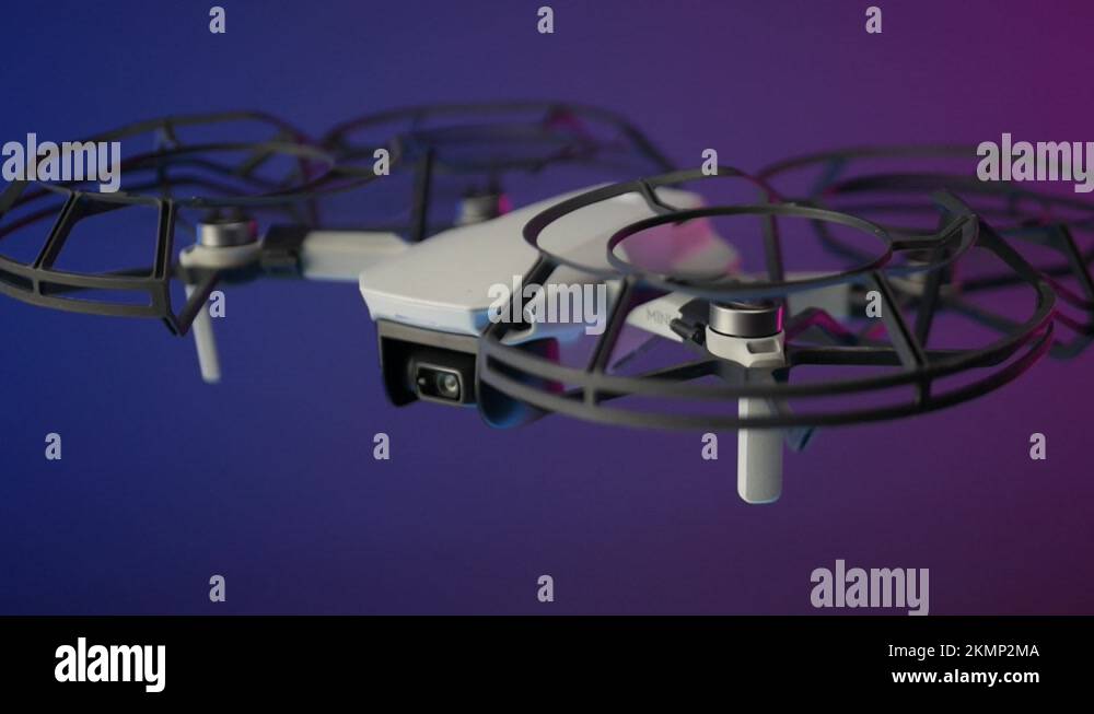 The smallest drone. unmanned aerial vehicle with blade protection and