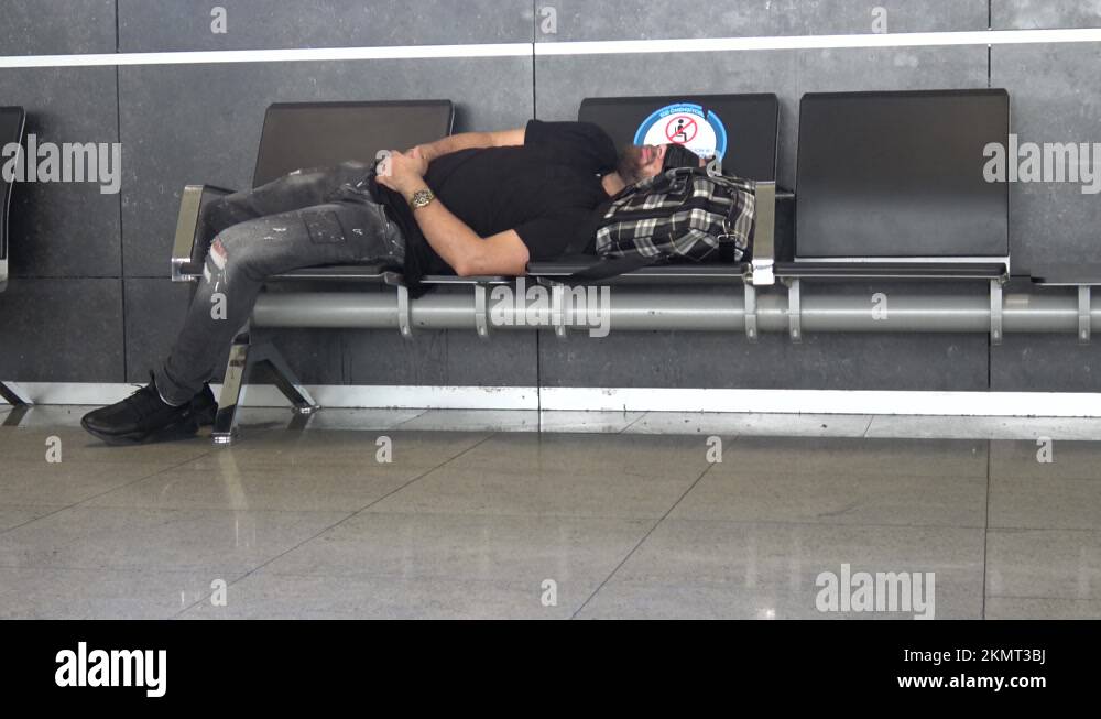 Man sleeping on lounge chair Stock Videos & Footage HD and 4K Video