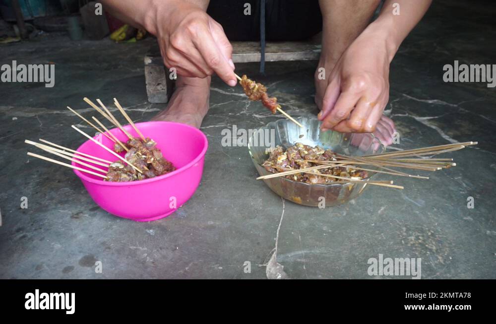 Traditional indonesian chicken satay Stock Videos & Footage - HD and 4K ...