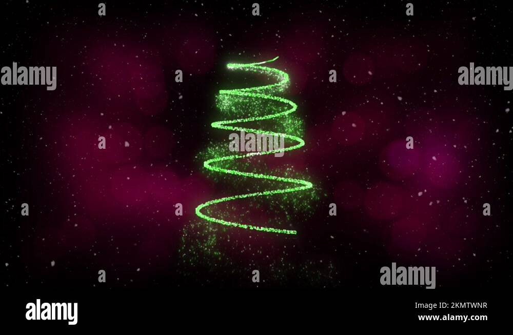 Animation of snow falling over season's greetings text and christmas