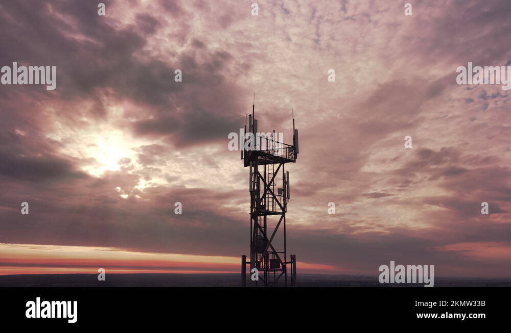 Telecommunication tower construction with cellular satellite antennae ...