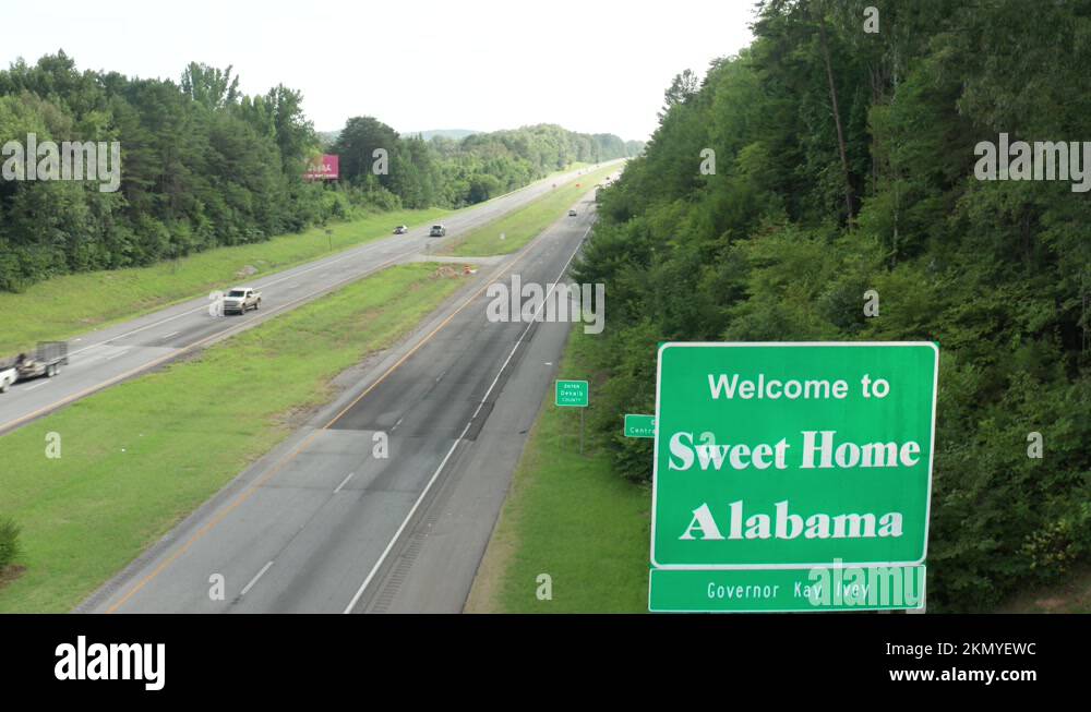 to Alabama. Sweet Home Alabama. Border with and