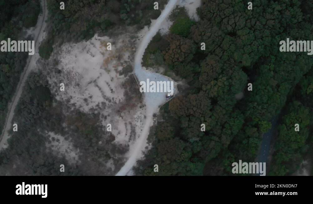 Birds eye view of the stunning pathways and routes through the dunes