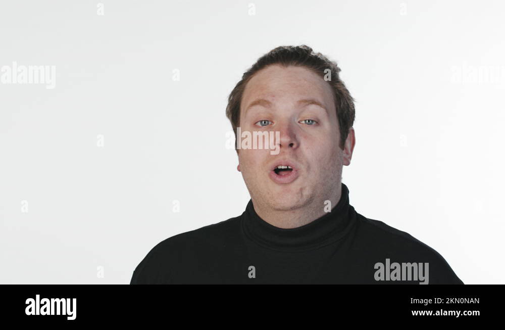 Man saying hello Stock Videos &