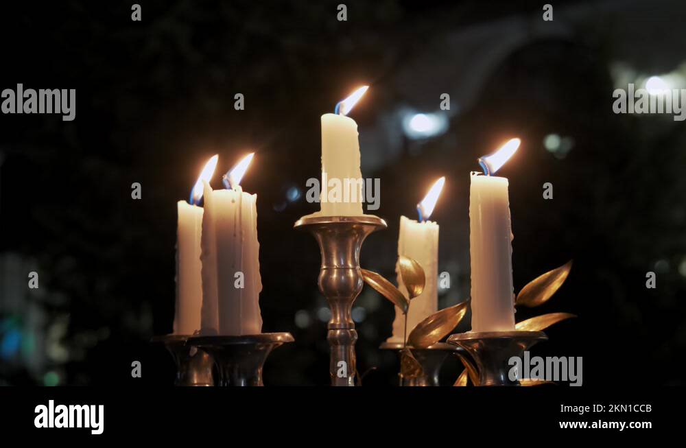 Burning candlestick wax burn Stock Videos & Footage HD and 4K Video