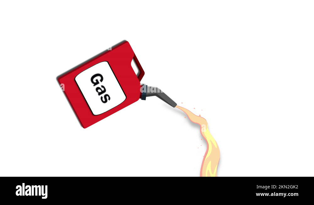 Gas pouring from a red gas can Stock Video Footage Alamy