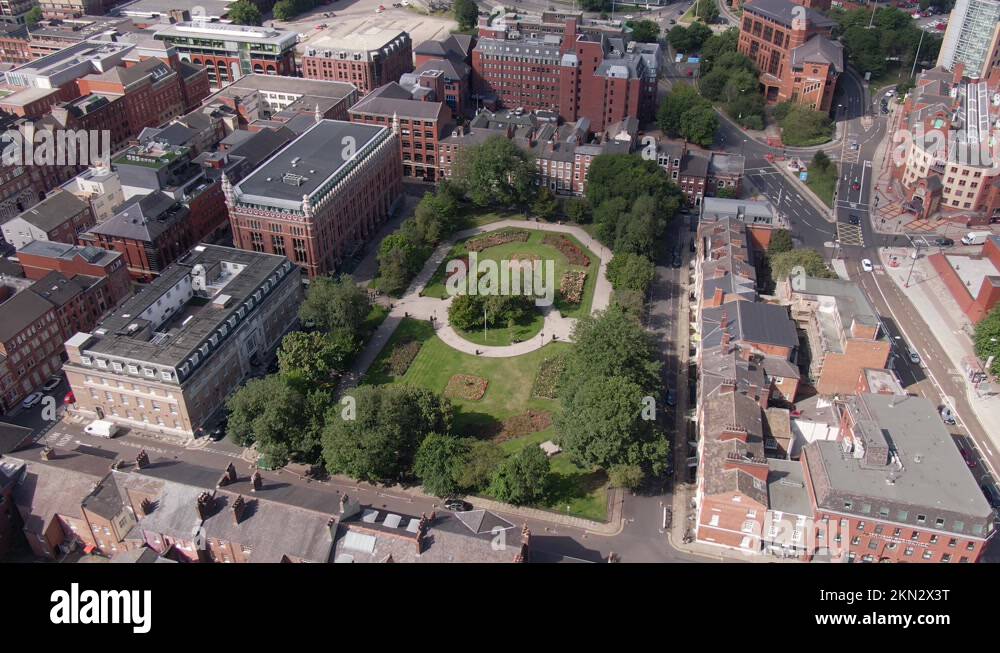 Leeds city centre park square Stock Videos & Footage HD and 4K Video