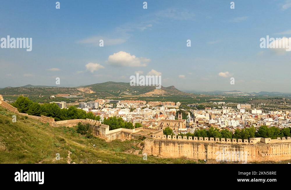 Spanish Roman Castle Fortress Ruin In Sagunto Stock Video Footage Alamy