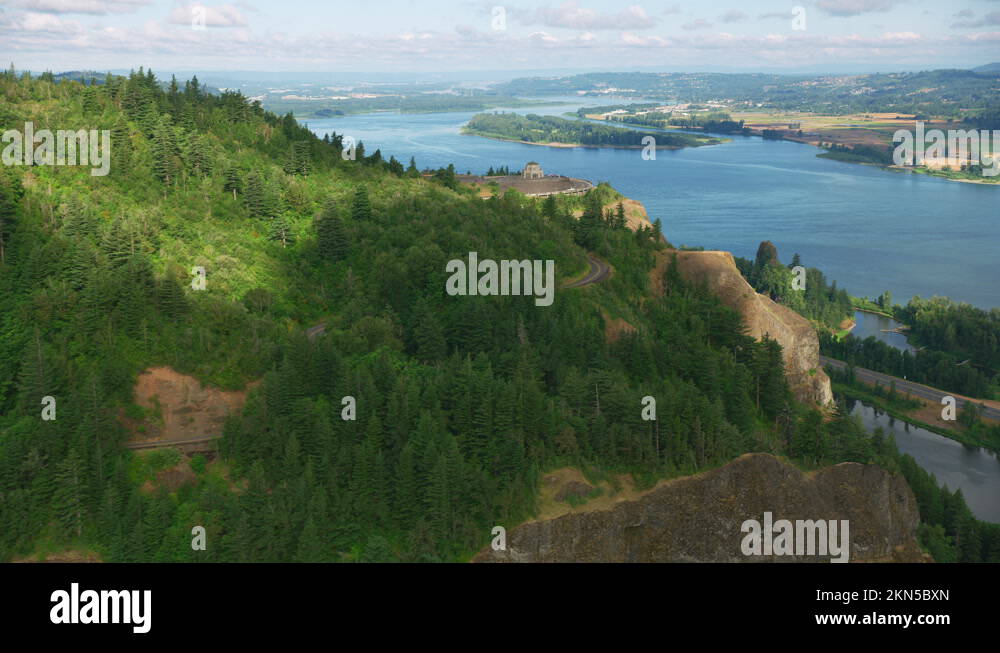 Columbia river oregon vista house Stock Videos & Footage HD and 4K