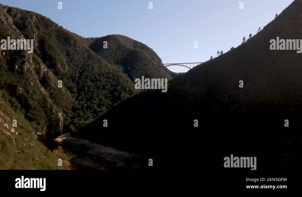 Aerial view of Bloukrans River at Otter trail hike Garden Route, South