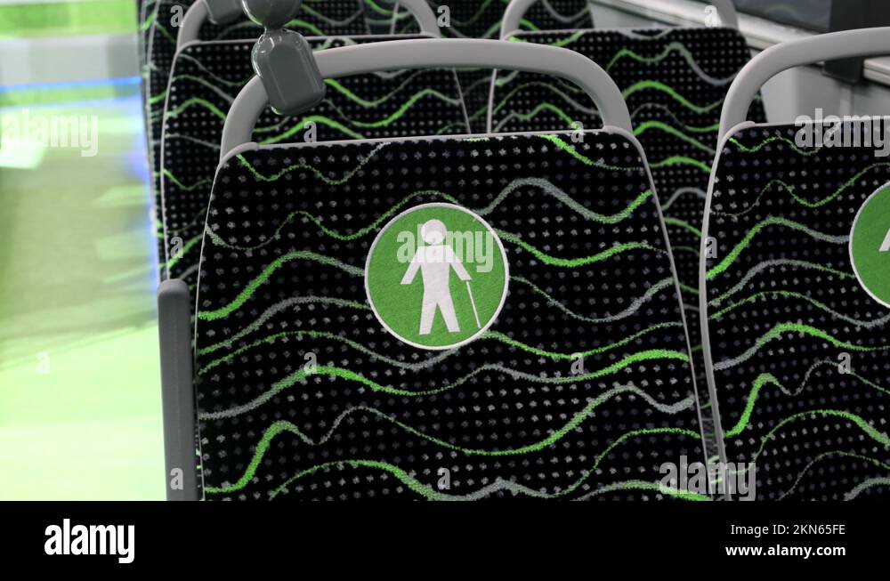 bus, electric bus or hydrogen bus with seats for disabled and elderly ...