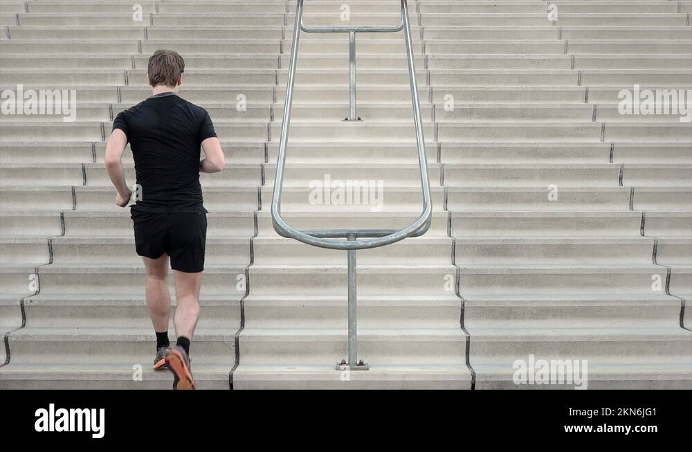 Running up climbing stairs Stock Videos & Footage HD and 4K Video