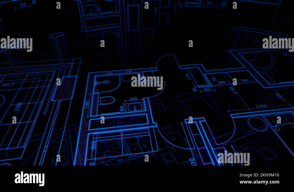 3d house construction blueprint Stock Videos & Footage - HD and 4K ...