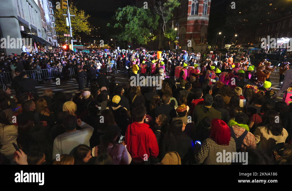 A Crowd Of People Attend The 48th Annual Village Halloween Parade NYC