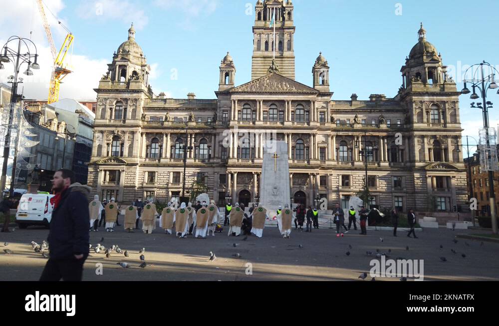 Glasgow climate change protest Stock Videos & Footage - HD and 4K Video