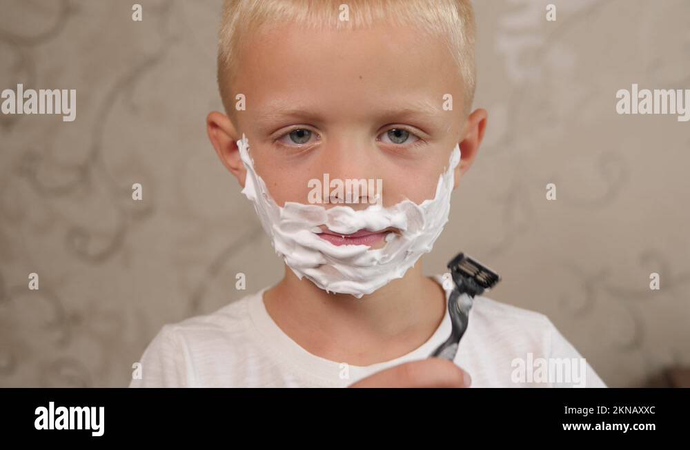 Boy shaves his face Stock Videos & Footage HD and 4K Video Clips Alamy