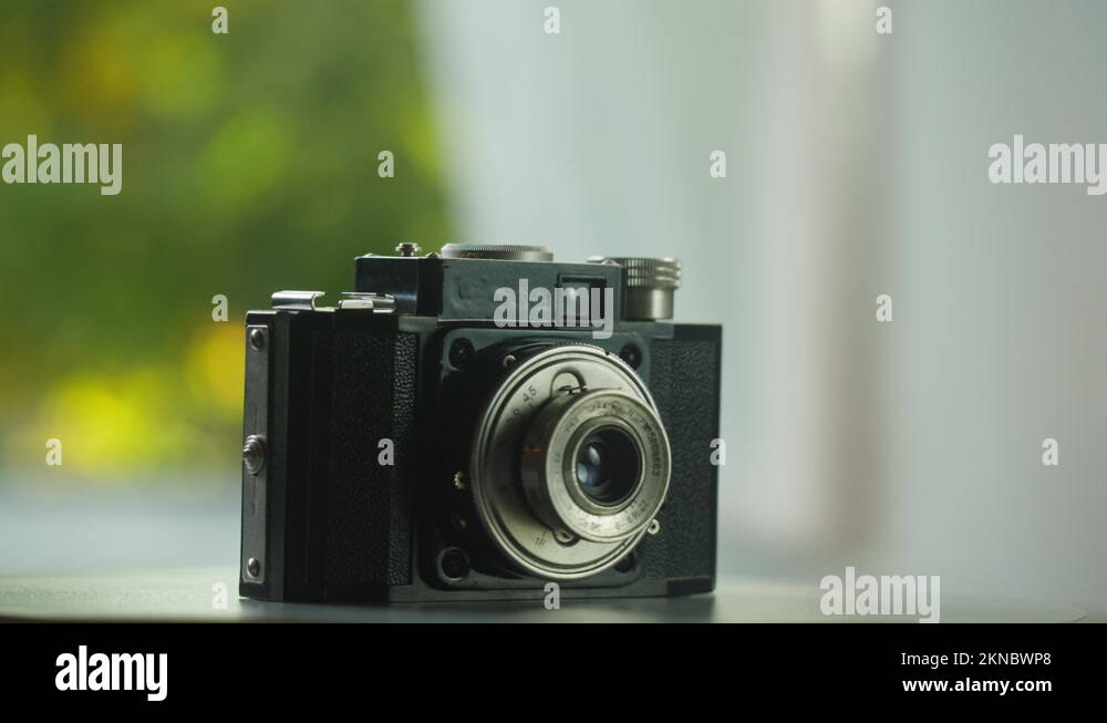 Vintage antique old fashioned camera Stock Videos & Footage HD and 4K