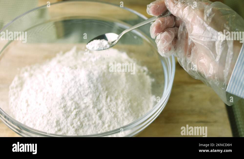 Add baking powder. The BEST homemade Gingerbread Cookie Stock Video