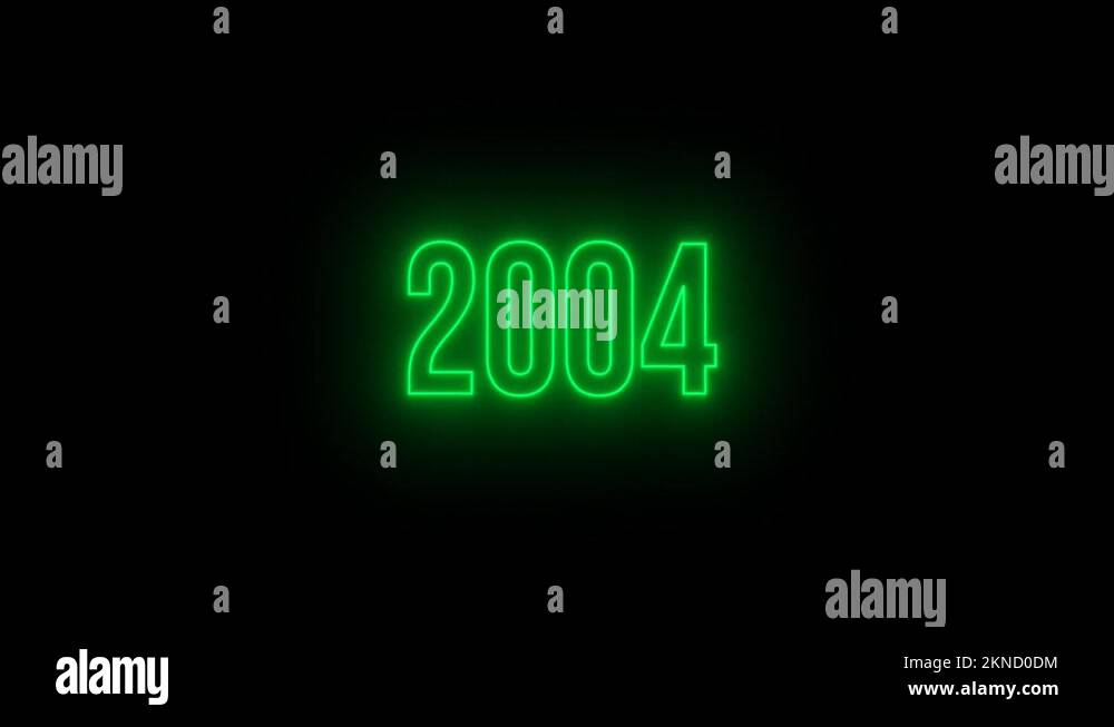 Count Through Years Till 2022, Cool Green Neon Digital Timer For New