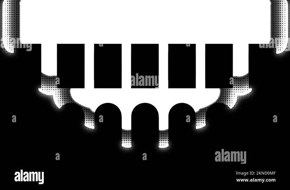 White grid frame wave fill in effect on facade texture template Stock ...