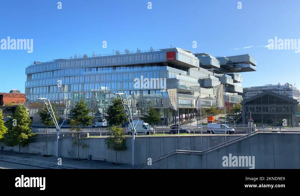 Orange S.A headquarters building in Issy les Moulineaux near Paris