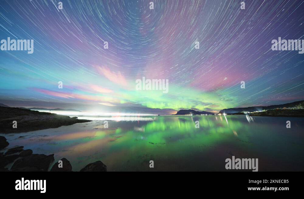 Northern lights full moon Stock Videos & Footage HD and 4K Video