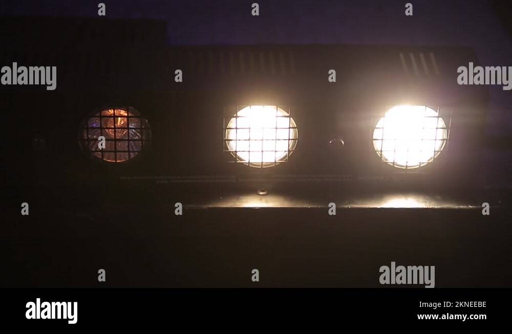 Flashing spotlights. Flashing lights. Lights Disco Lights Matrix Beam