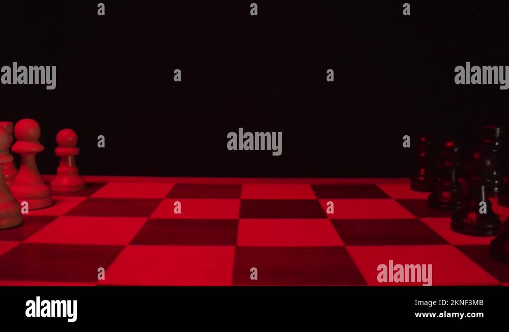 Chess board red background Stock Videos & Footage - HD and 4K Video