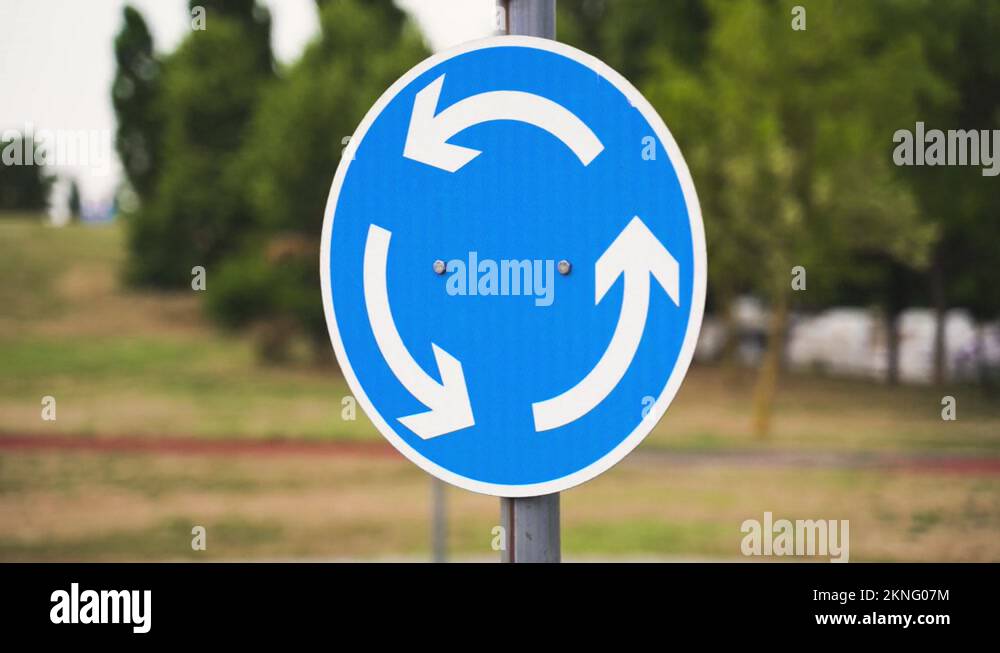 How to yield at a roundabout Stock Videos & Footage HD and 4K Video