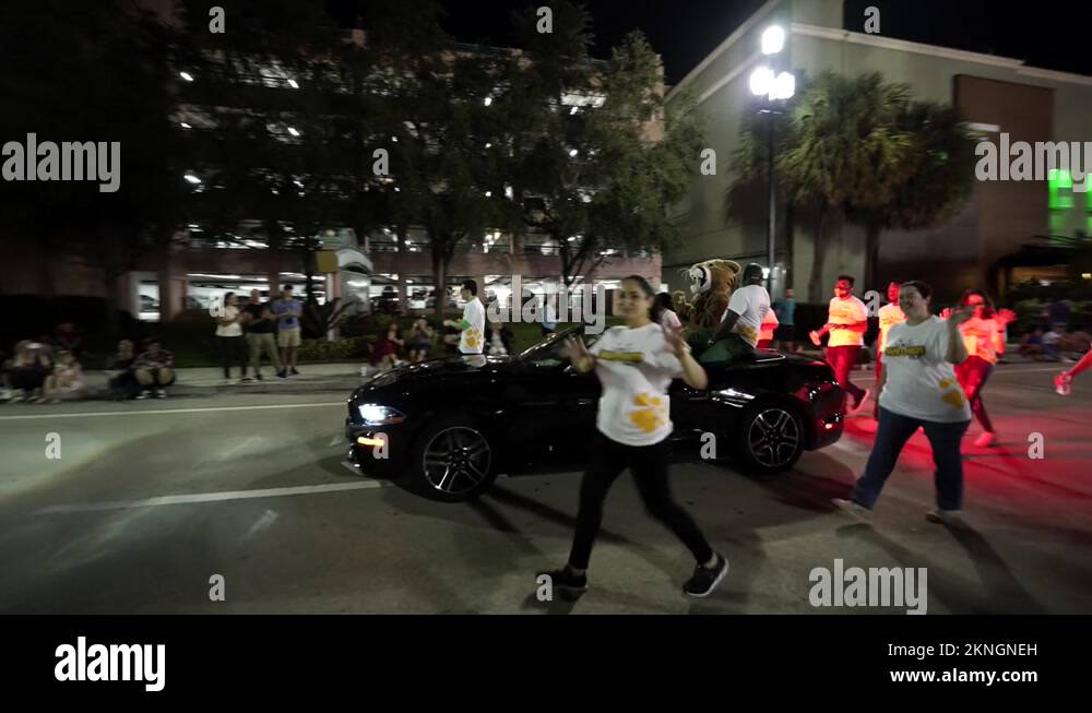 Palm Beach State College at Boca Raton Holiday Parade Stock Video