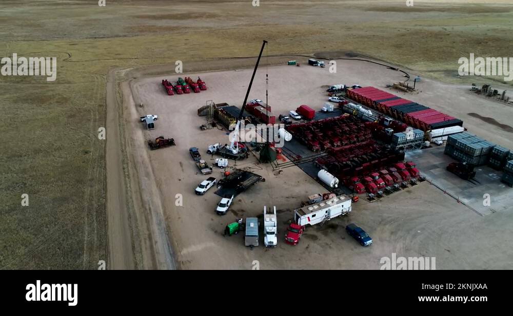 Hydraulic fracturing operation Stock Videos & Footage HD and 4K Video