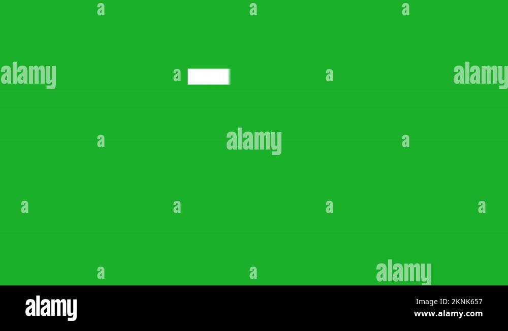 White square animation on green screen background Stock Video Footage