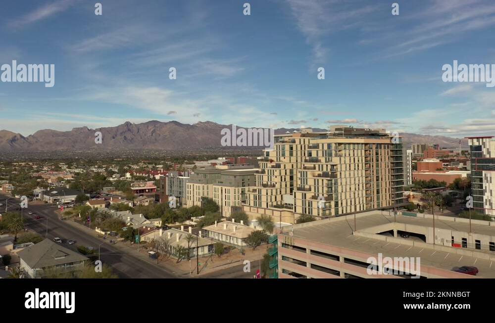 University of Arizona Tucson main gate parking garage and student