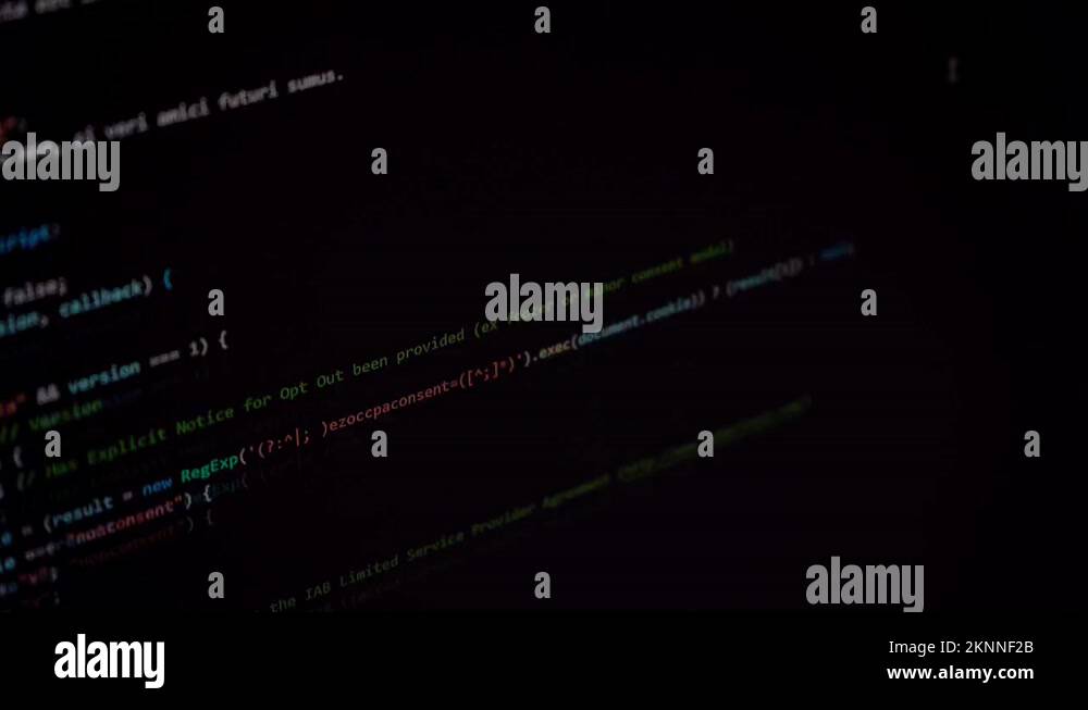 Software code program showing numbers of the html css algorithm Stock ...