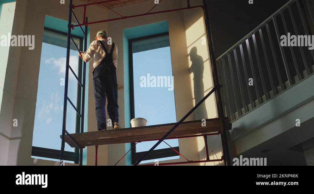 Man paint on overalls Stock Videos & Footage HD and 4K Video Clips