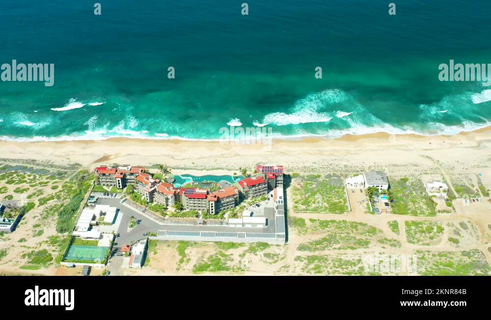 CERRITOS BEACH BCS MEXICO2021 Aerial View Of The Beach Buildings Are