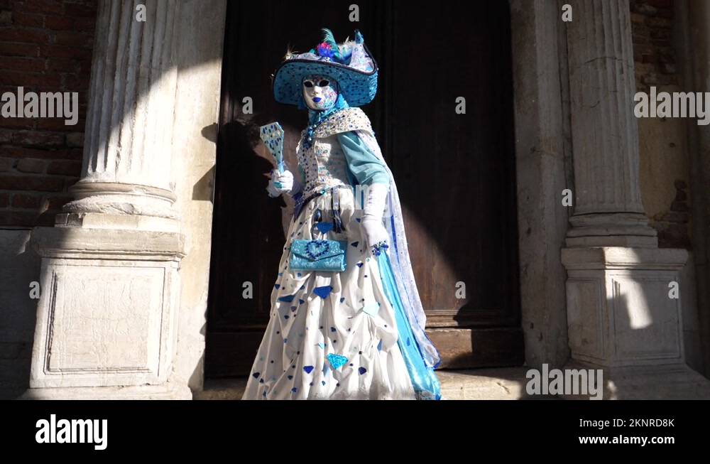 Amazing characteristics traditional costume mask of the famous carnival