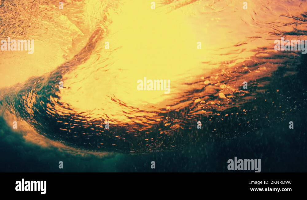 Underwater view of the ocean wave breaking in Maldives Stock Video ...