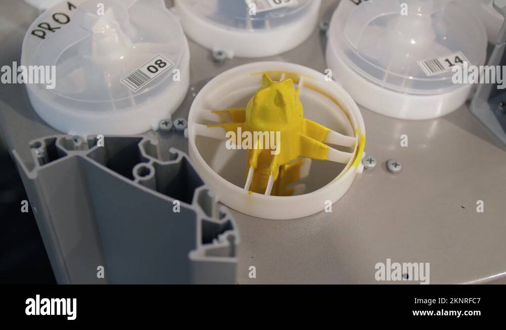 Process of dosing and cleaning tank with a bellows pump Stock Video ...