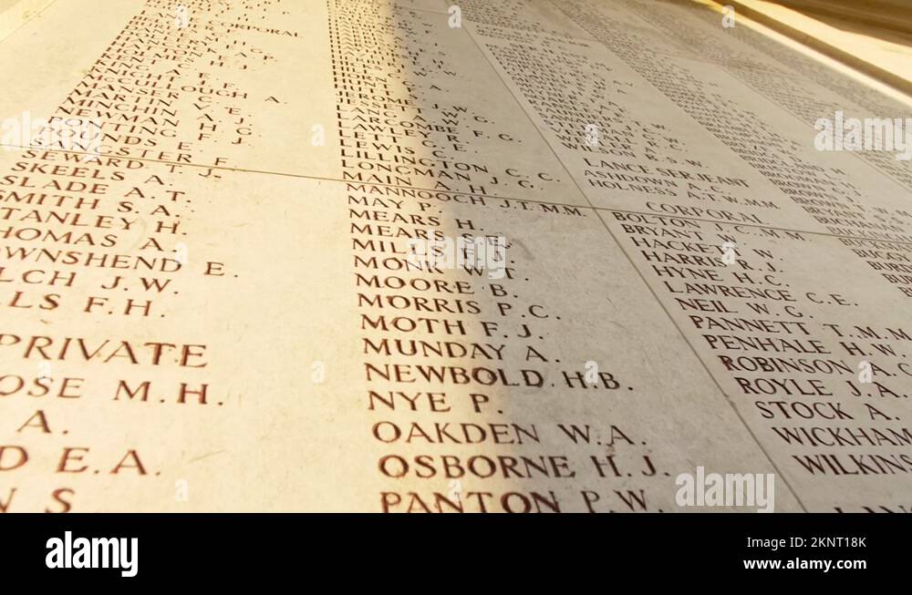 A memorial to the fallen in wwii Stock Videos & Footage HD and 4K