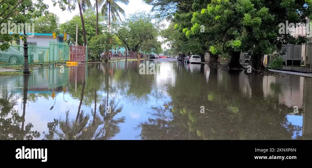 La Puntilla Parking Flooded Old San Juan Puerto Rico 🇵🇷 Stock Video
