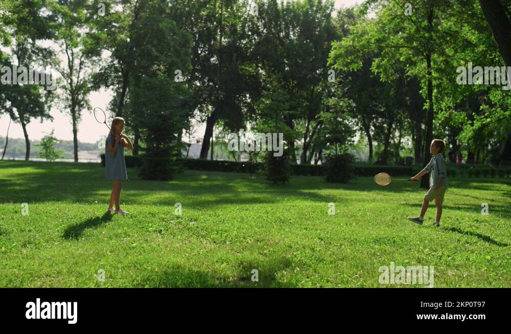 Picnic Park Summer Badminton Game Stock Videos Footage Hd And 4k