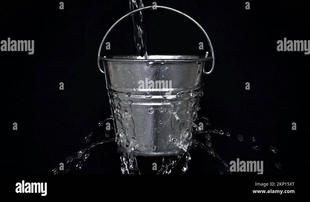 Bucket with holes and water Stock Videos & Footage HD and 4K Video