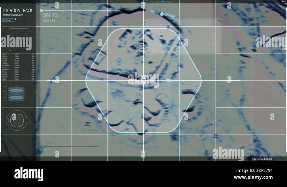 Warfare Base Scan Via Satellite Surveillance System On A Computer