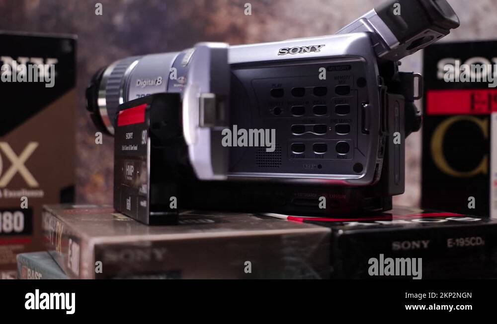 Old Sony Digital Video Camera Recorder In Format Video Hi With Open