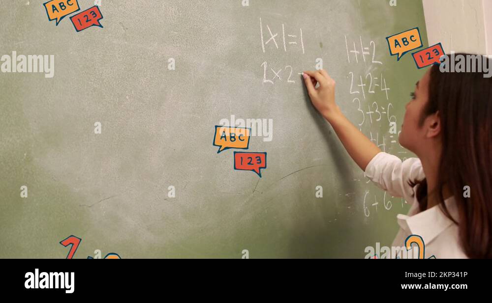 Female teacher writing on board Stock Videos & Footage - HD and 4K ...